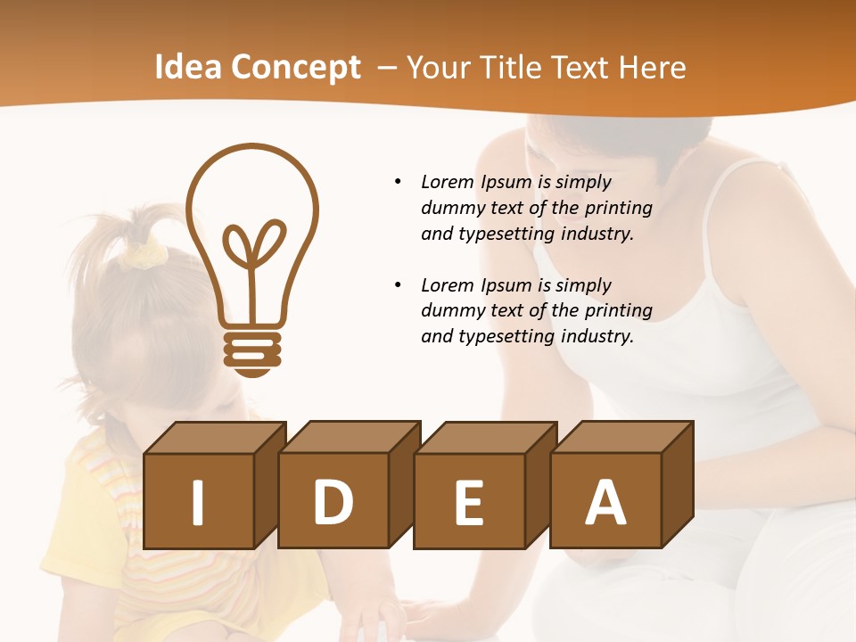 Male Clip Art Kid PowerPoint Template