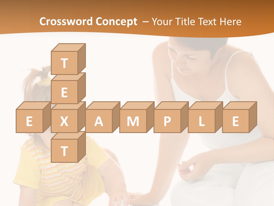 Male Clip Art Kid PowerPoint Template