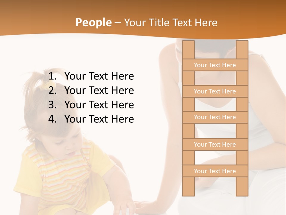 Male Clip Art Kid PowerPoint Template