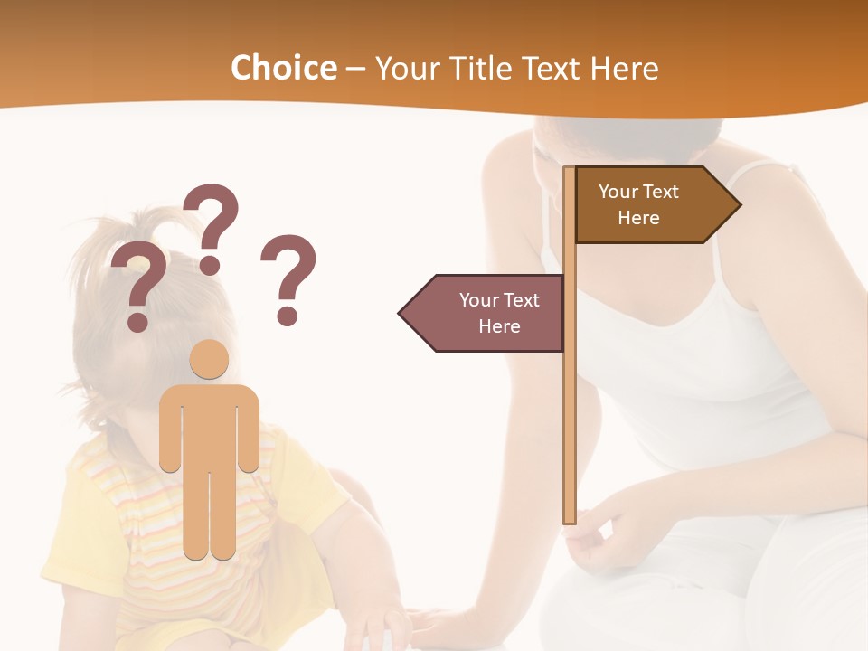 Male Clip Art Kid PowerPoint Template