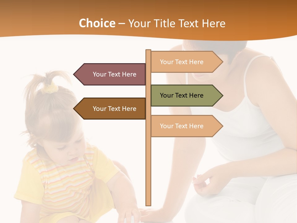 Male Clip Art Kid PowerPoint Template