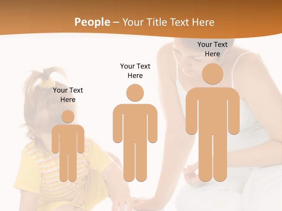 Male Clip Art Kid PowerPoint Template