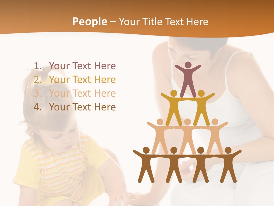 Male Clip Art Kid PowerPoint Template