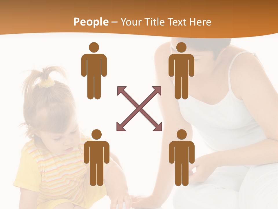 Male Clip Art Kid PowerPoint Template