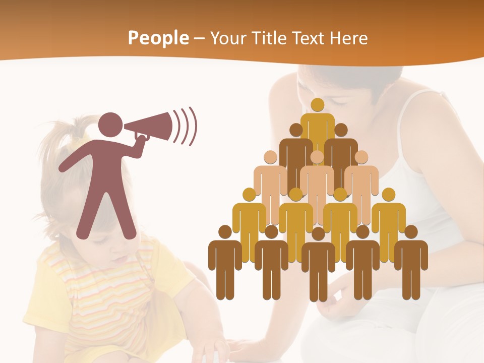 Male Clip Art Kid PowerPoint Template