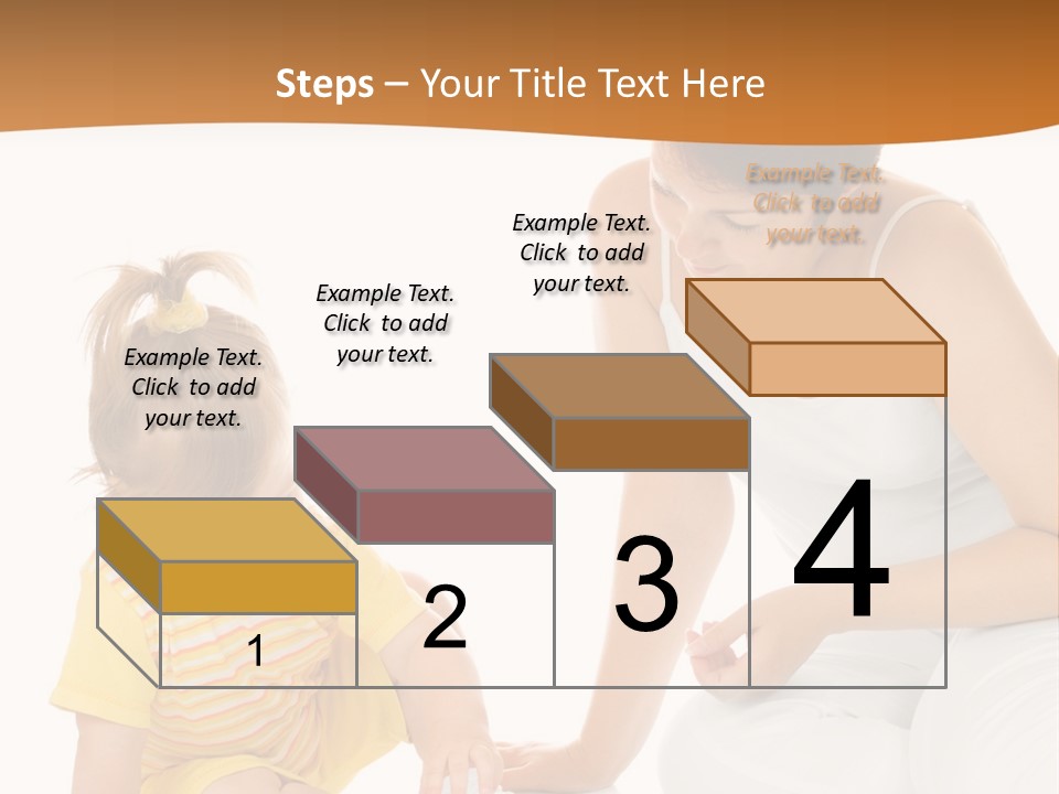 Male Clip Art Kid PowerPoint Template