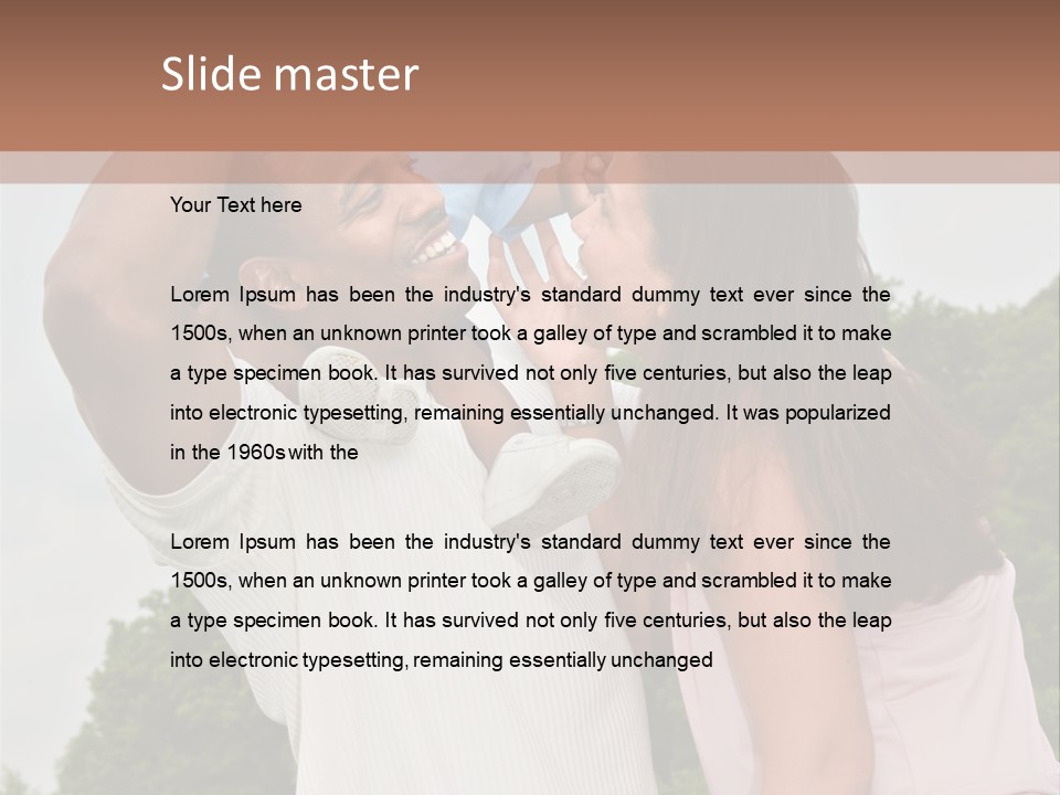 Plump Cartoon Cutout PowerPoint Template