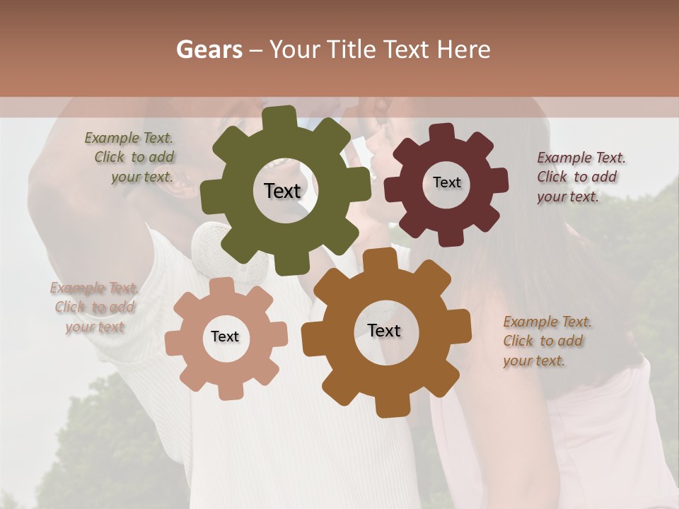 Plump Cartoon Cutout PowerPoint Template