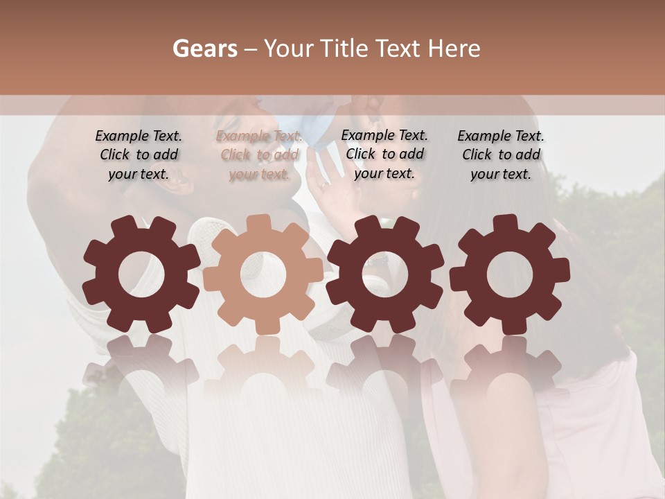 Plump Cartoon Cutout PowerPoint Template