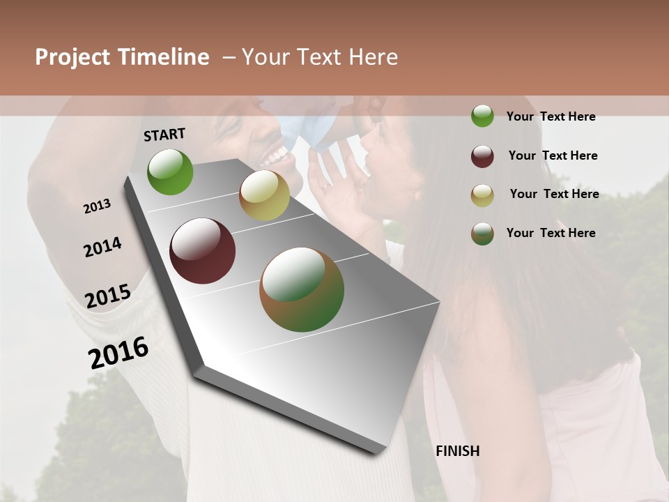 Plump Cartoon Cutout PowerPoint Template