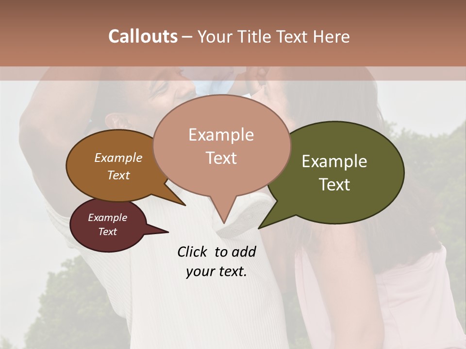 Plump Cartoon Cutout PowerPoint Template