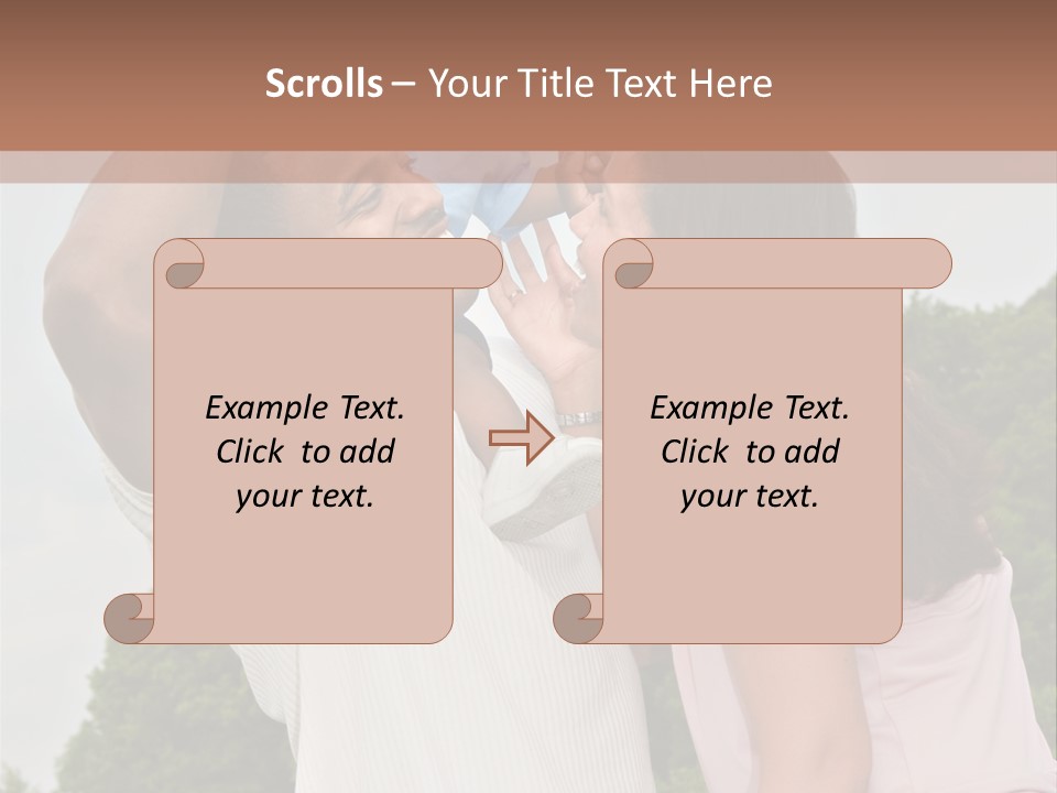 Plump Cartoon Cutout PowerPoint Template