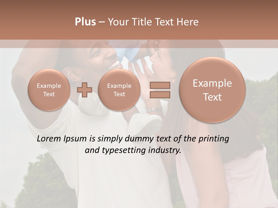 Plump Cartoon Cutout PowerPoint Template