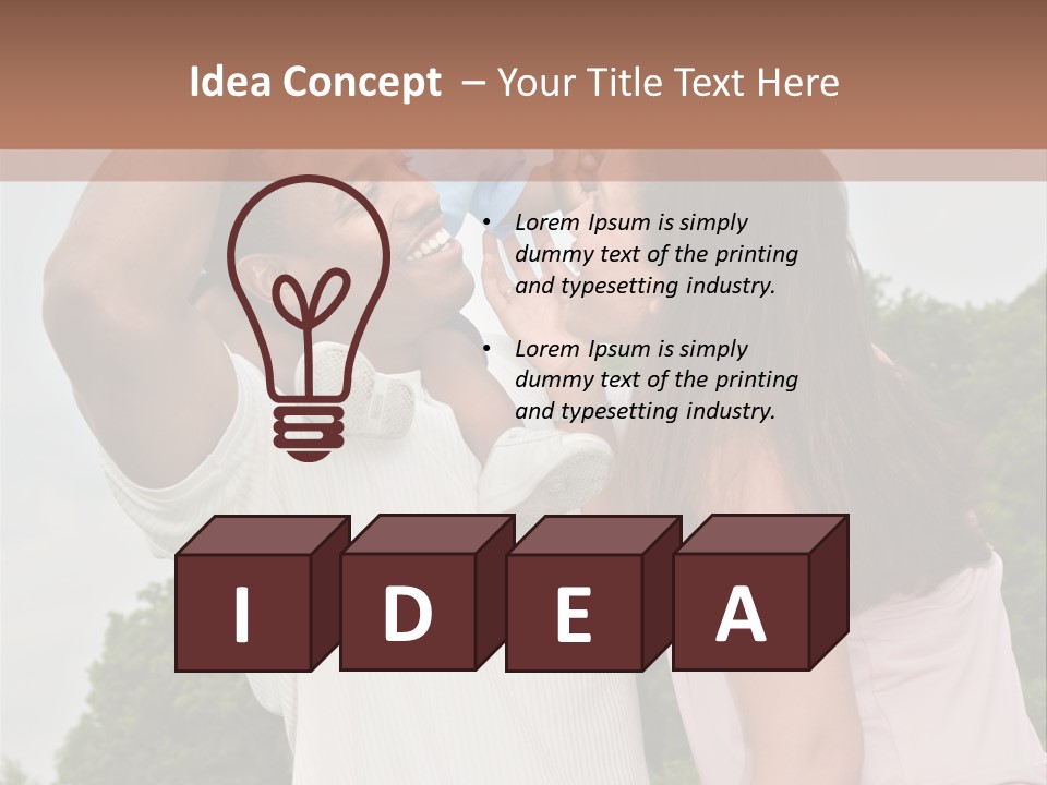 Plump Cartoon Cutout PowerPoint Template