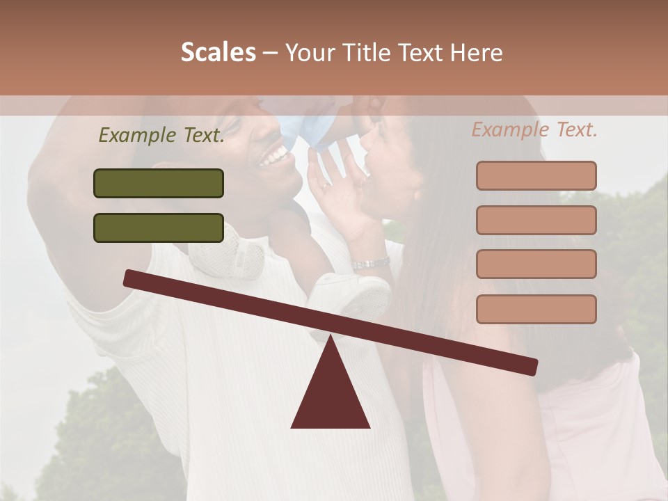 Plump Cartoon Cutout PowerPoint Template