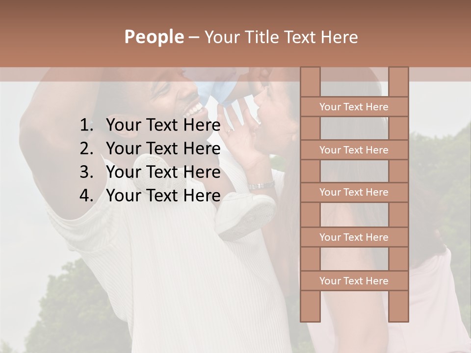 Plump Cartoon Cutout PowerPoint Template