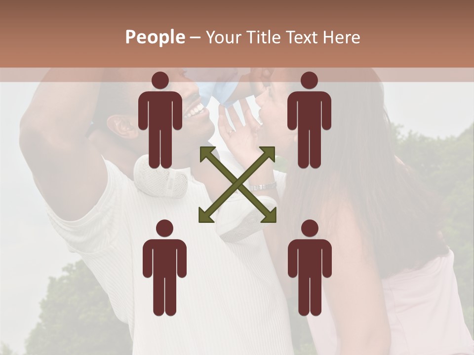 Plump Cartoon Cutout PowerPoint Template