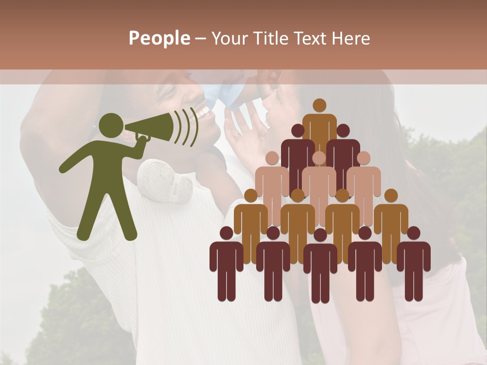 Plump Cartoon Cutout PowerPoint Template