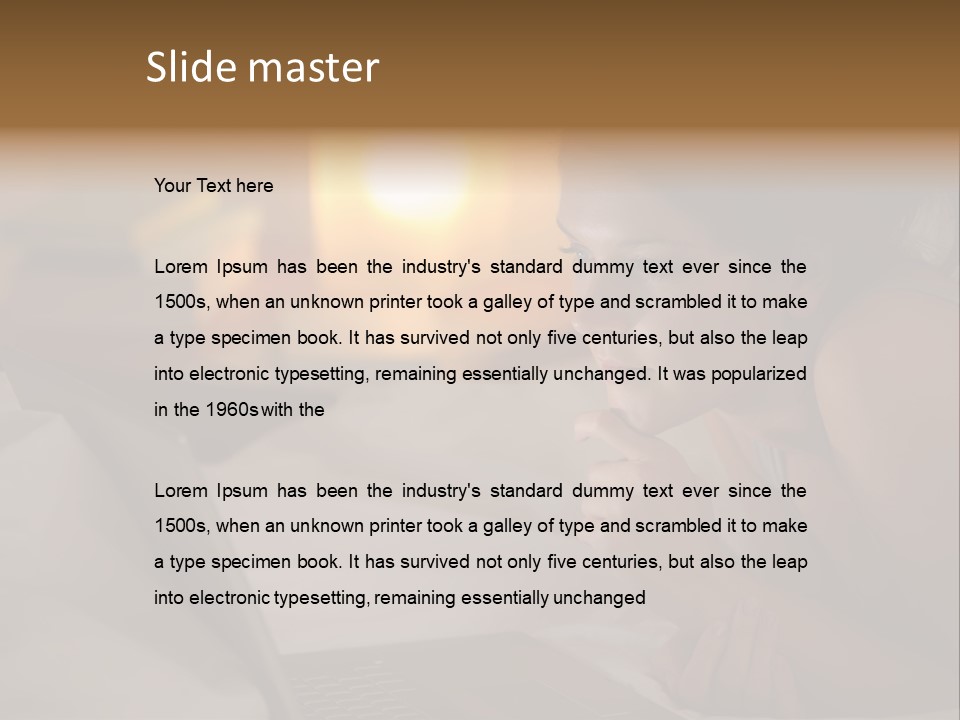 Lifestyle Young Vector PowerPoint Template