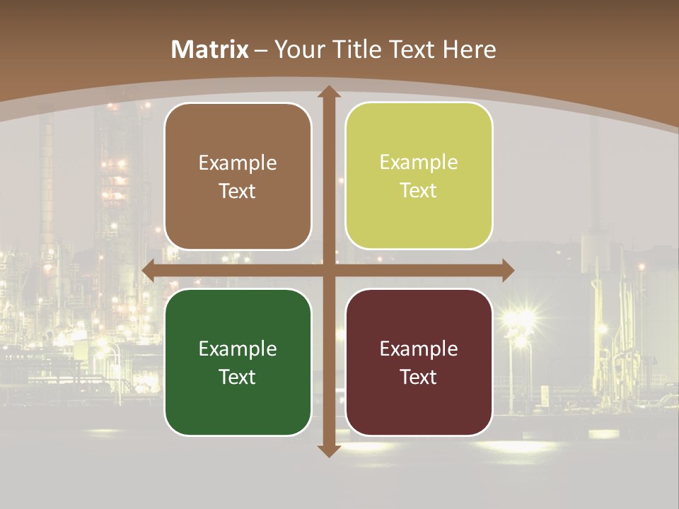 A Power Plant In The Middle Of A Body Of Water PowerPoint Template