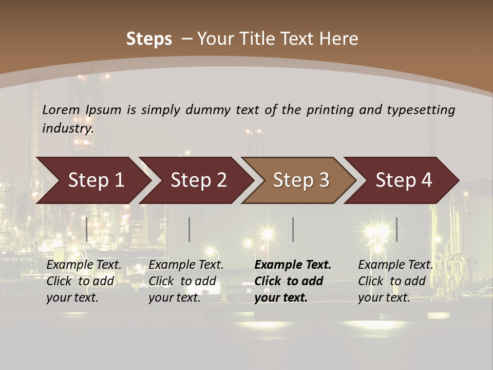A Power Plant In The Middle Of A Body Of Water PowerPoint Template