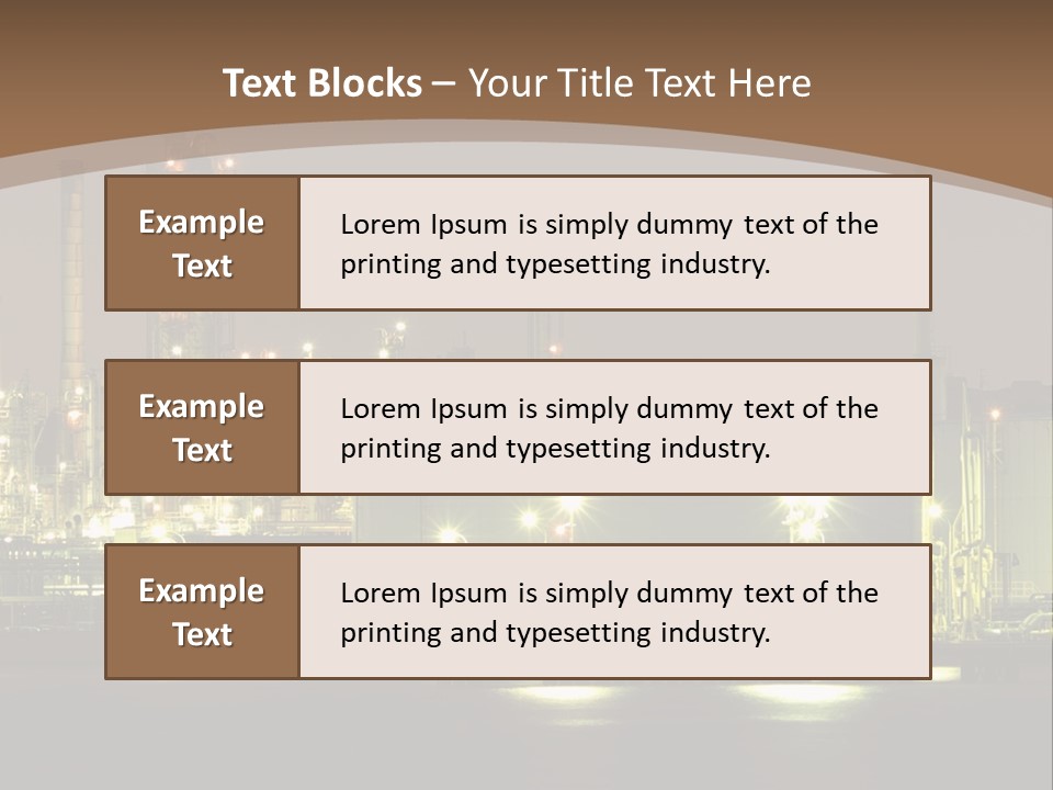 A Power Plant In The Middle Of A Body Of Water PowerPoint Template