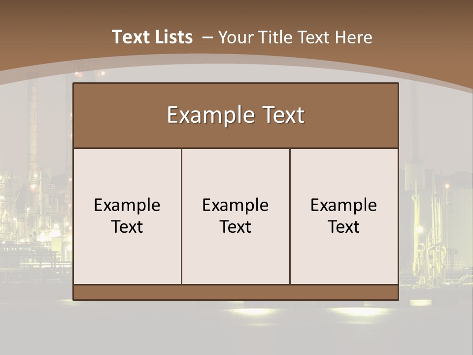 A Power Plant In The Middle Of A Body Of Water PowerPoint Template