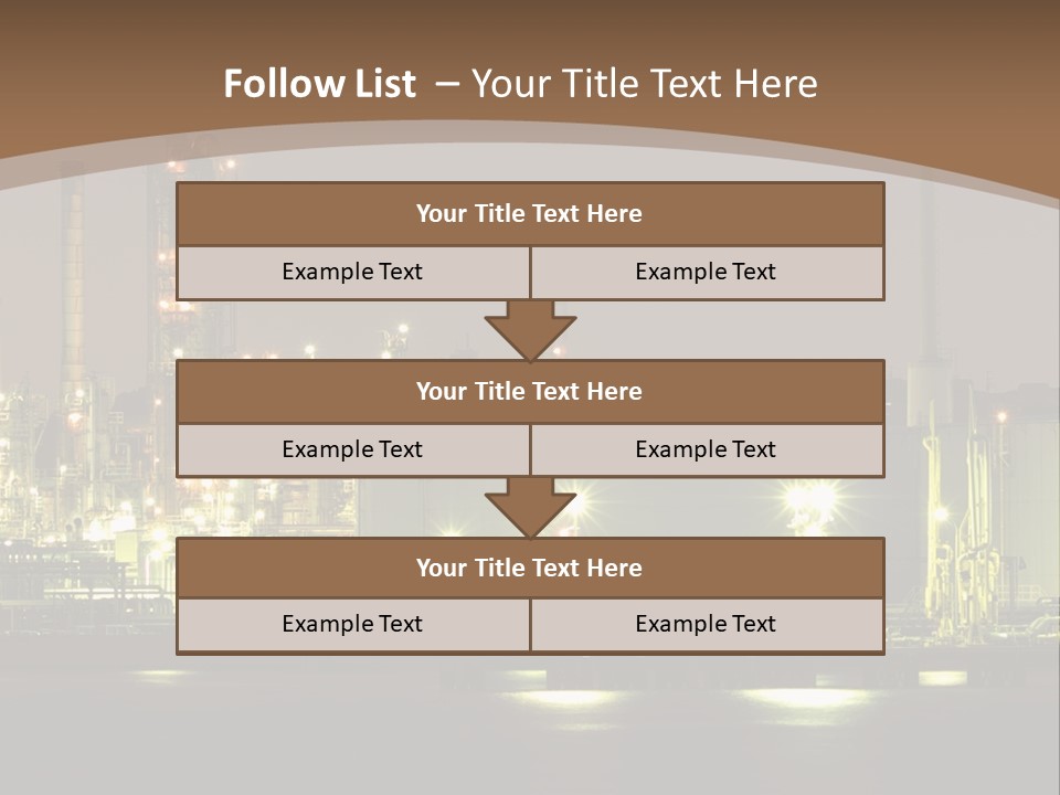 A Power Plant In The Middle Of A Body Of Water PowerPoint Template