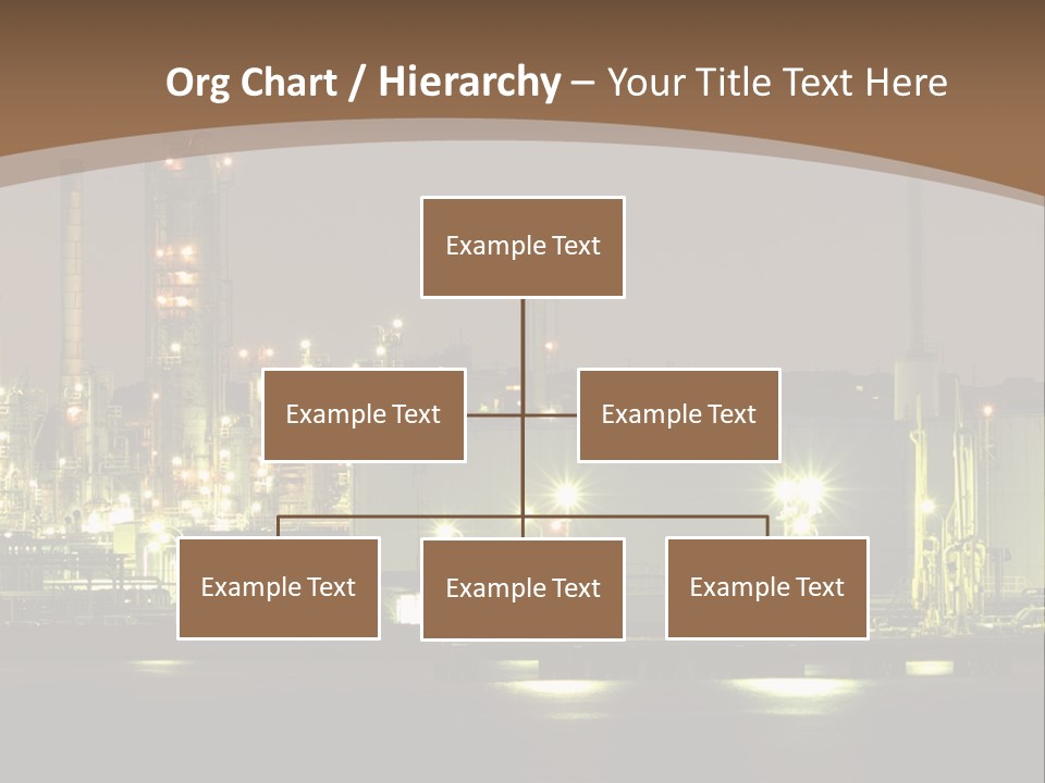 A Power Plant In The Middle Of A Body Of Water PowerPoint Template