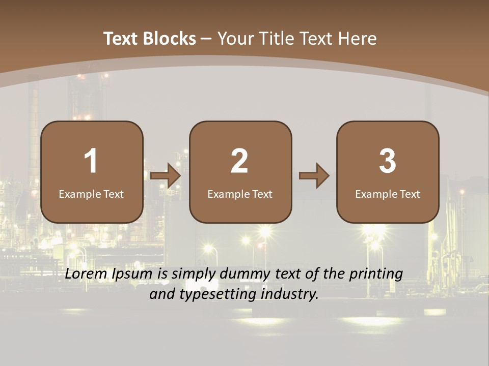 A Power Plant In The Middle Of A Body Of Water PowerPoint Template