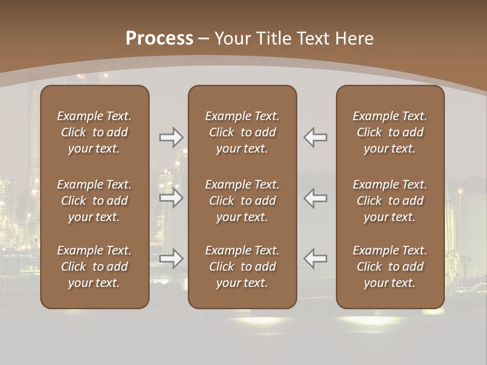 A Power Plant In The Middle Of A Body Of Water PowerPoint Template