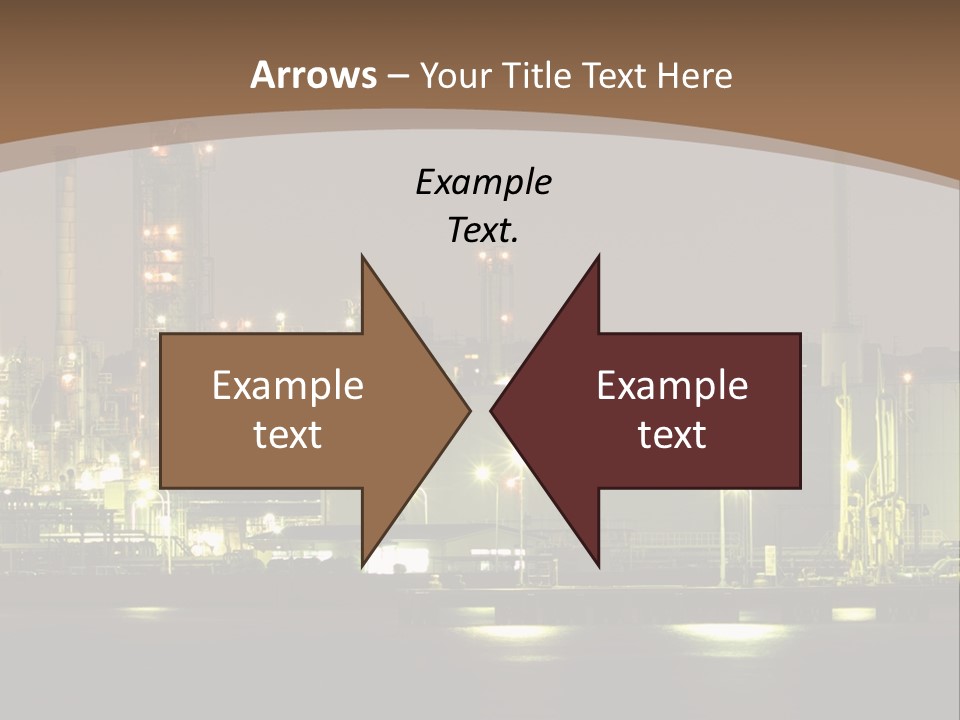 A Power Plant In The Middle Of A Body Of Water PowerPoint Template