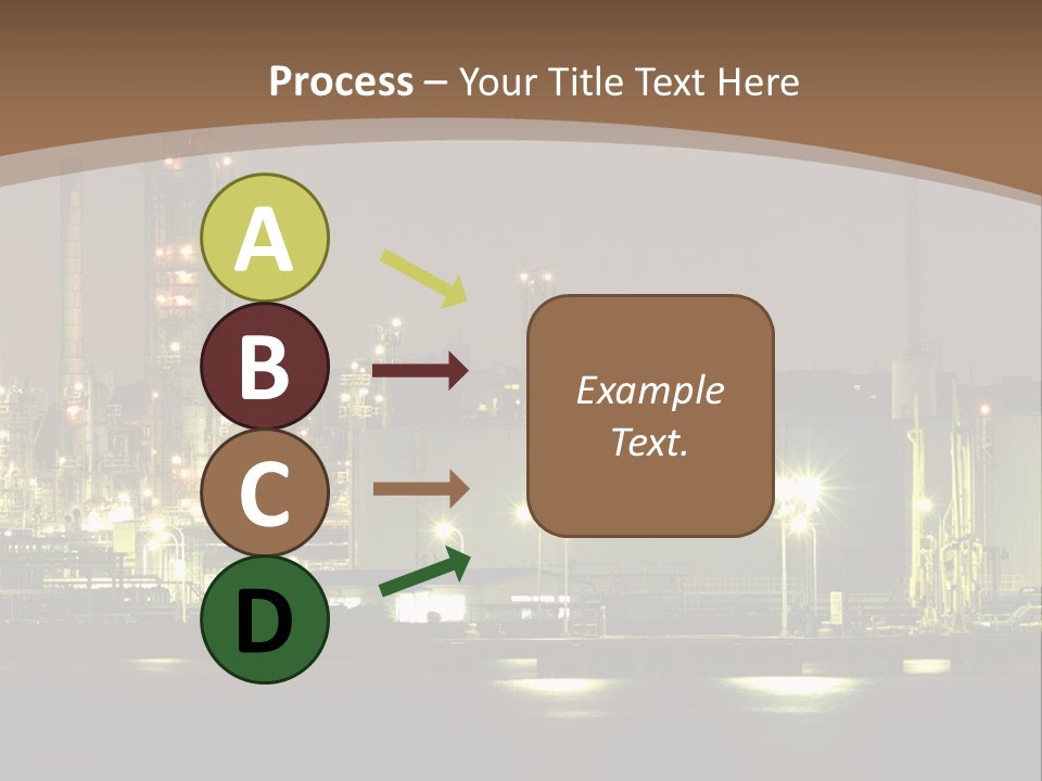 A Power Plant In The Middle Of A Body Of Water PowerPoint Template