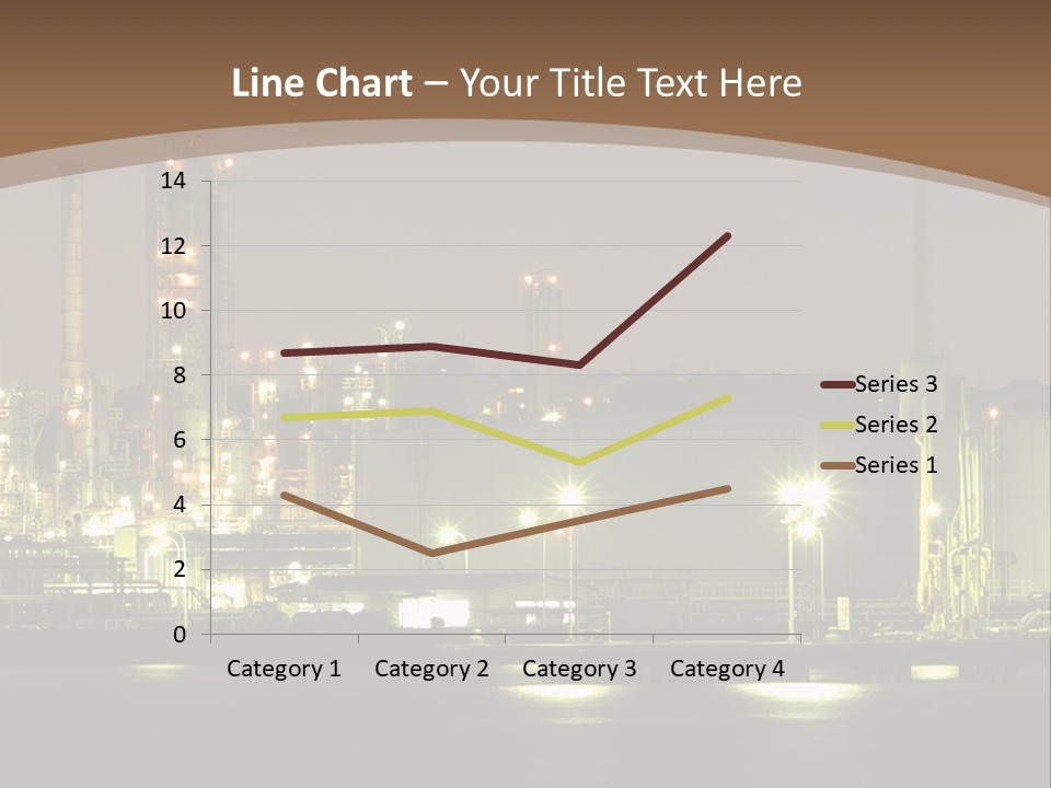 A Power Plant In The Middle Of A Body Of Water PowerPoint Template