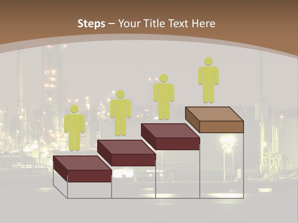 A Power Plant In The Middle Of A Body Of Water PowerPoint Template