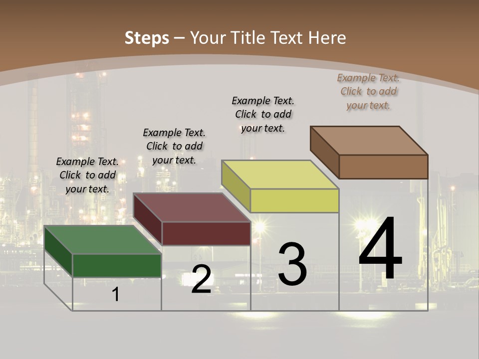 A Power Plant In The Middle Of A Body Of Water PowerPoint Template