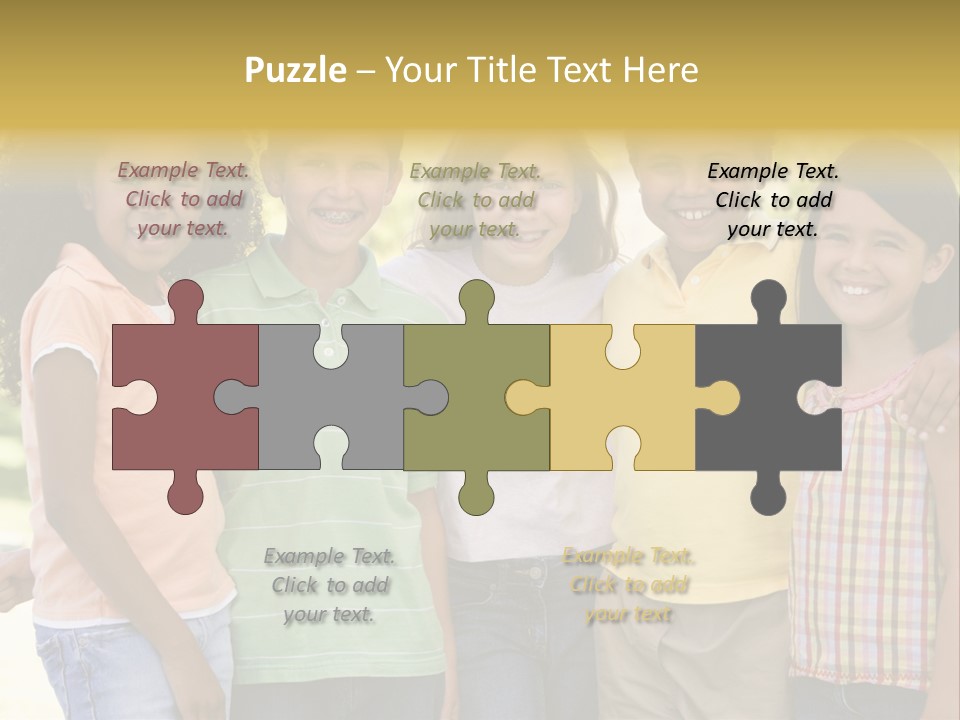 Clip Art Illustration Boy PowerPoint Template