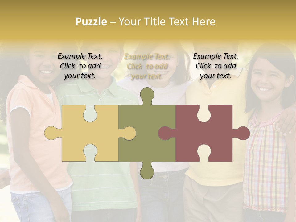 Clip Art Illustration Boy PowerPoint Template