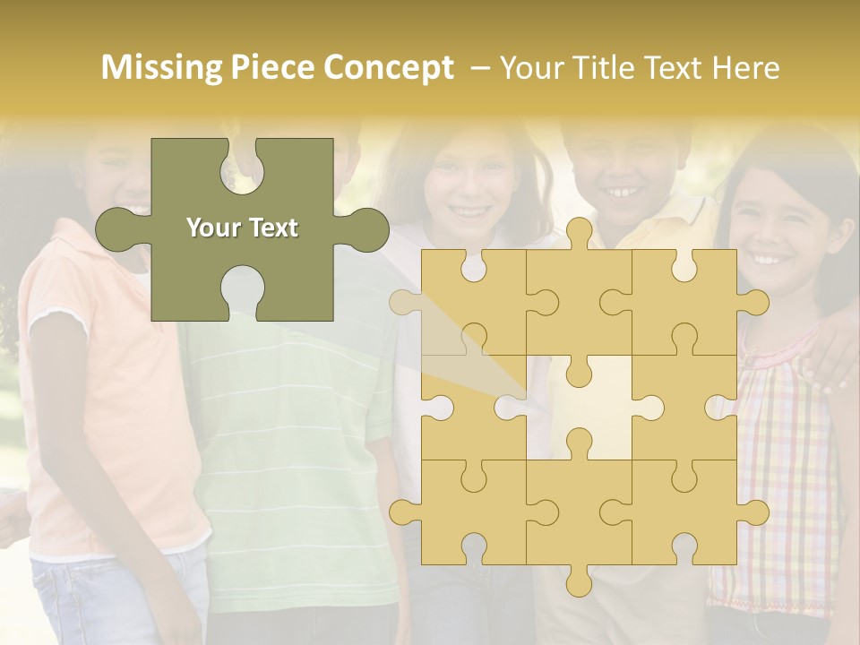 Clip Art Illustration Boy PowerPoint Template