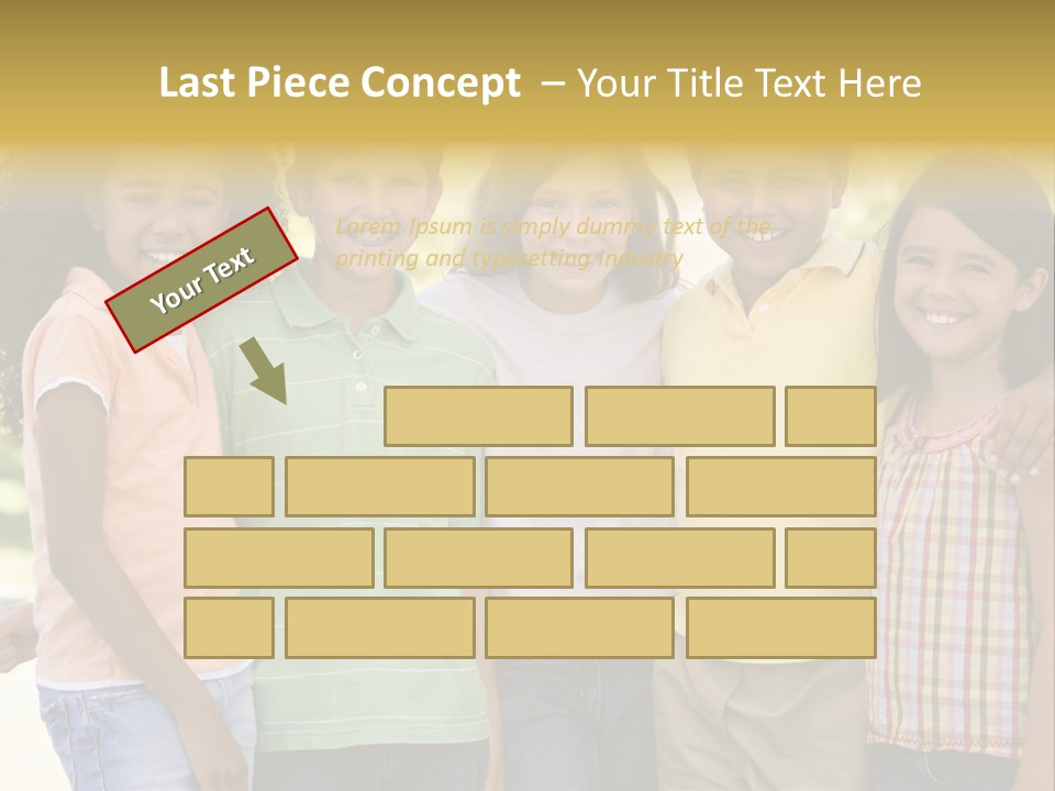 Clip Art Illustration Boy PowerPoint Template