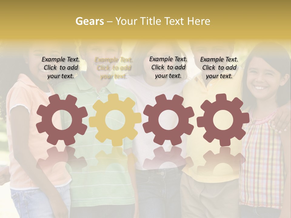 Clip Art Illustration Boy PowerPoint Template