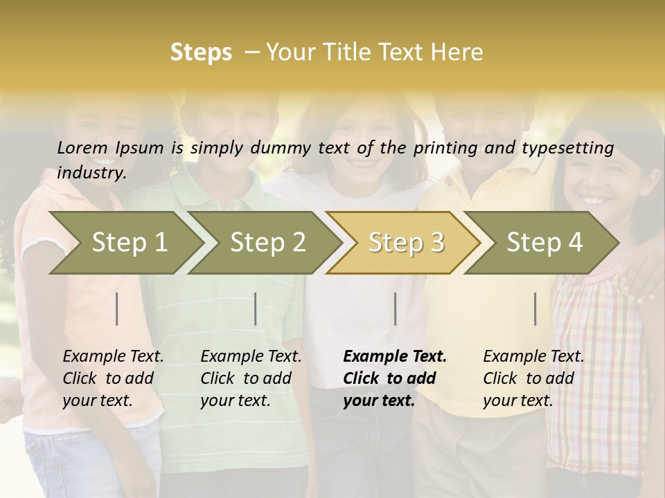 Clip Art Illustration Boy PowerPoint Template