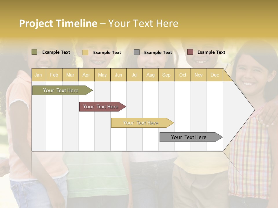 Clip Art Illustration Boy PowerPoint Template