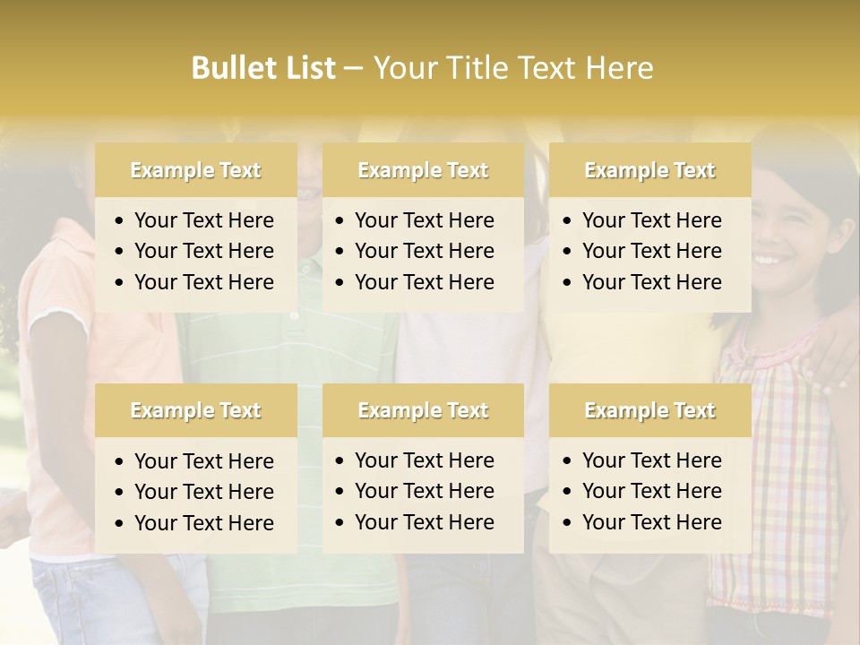 Clip Art Illustration Boy PowerPoint Template