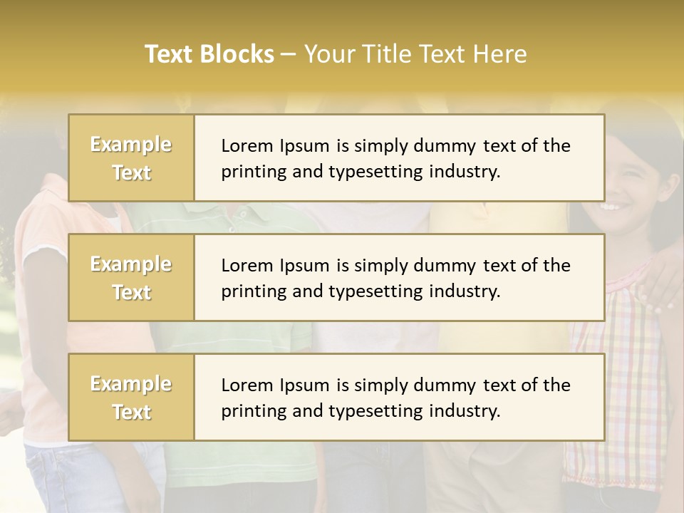 Clip Art Illustration Boy PowerPoint Template