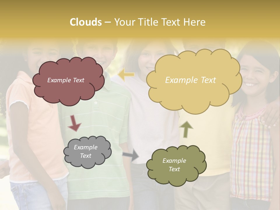 Clip Art Illustration Boy PowerPoint Template