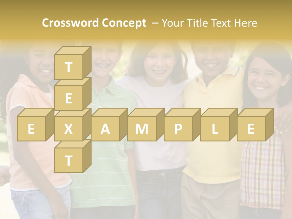 Clip Art Illustration Boy PowerPoint Template