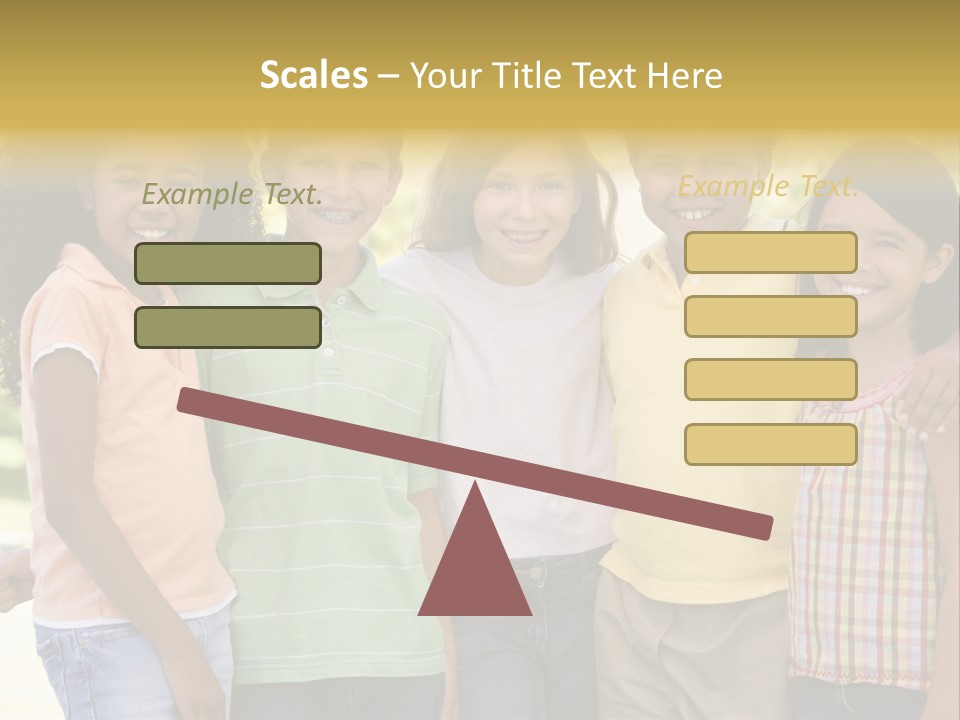 Clip Art Illustration Boy PowerPoint Template