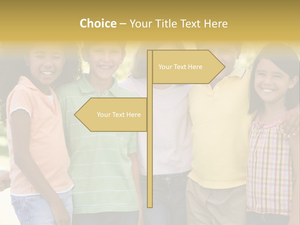 Clip Art Illustration Boy PowerPoint Template