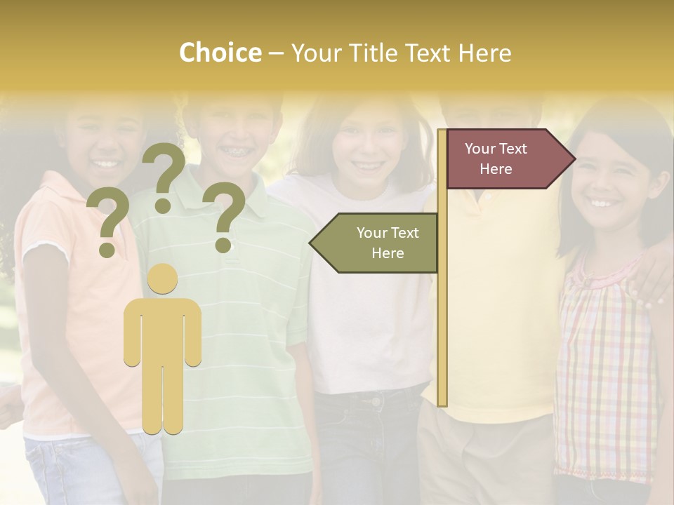 Clip Art Illustration Boy PowerPoint Template